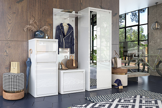 Модульная прихожая Норден белый