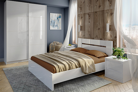 Модульная спальня Норден белый