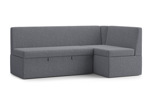 Кухонный угловой диван дельфин Орион темно-серый