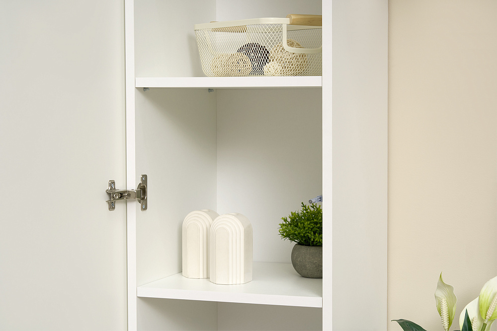 Стенка Лаванда-2 белый / белый глянец