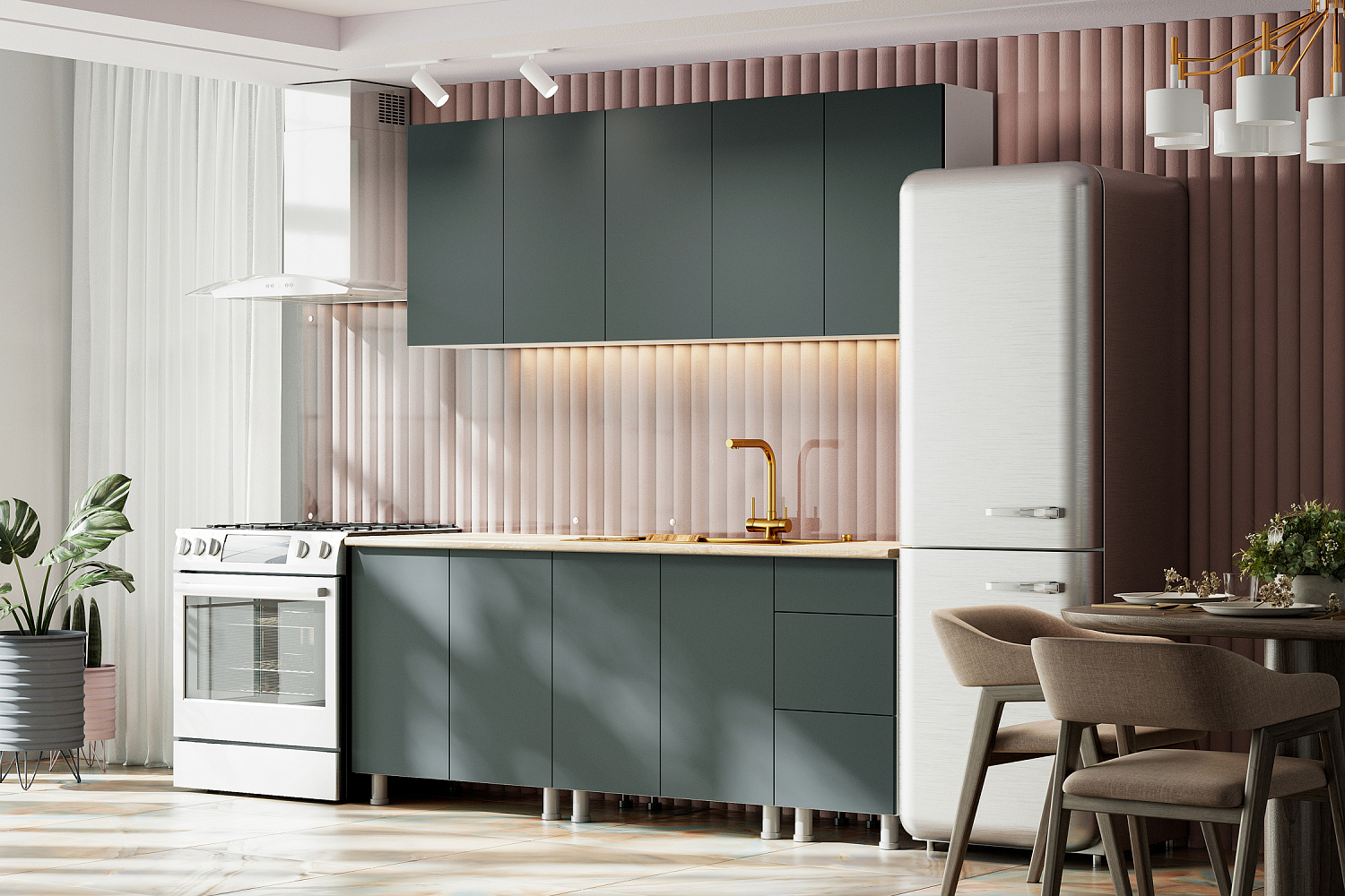 Модульная кухня Монора таежный лес