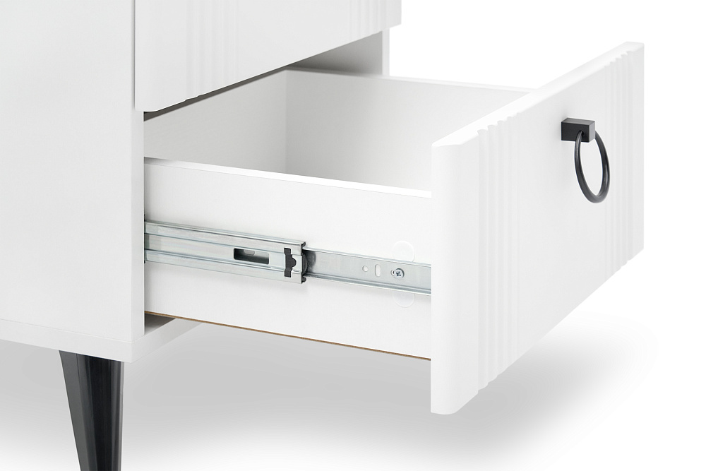 Туалетный столик Ева белое дерево / белый матовый