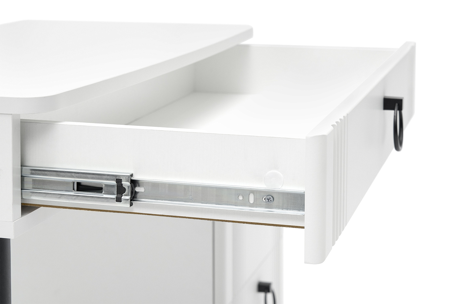 Туалетный столик Ева белое дерево / белый матовый