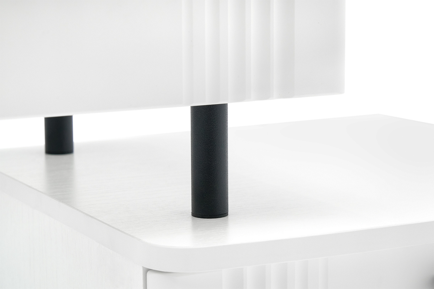 Туалетный столик Ева белое дерево / белый матовый