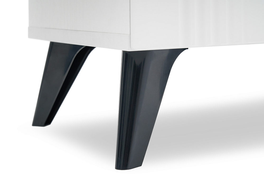 Туалетный столик Ева белое дерево / белый матовый