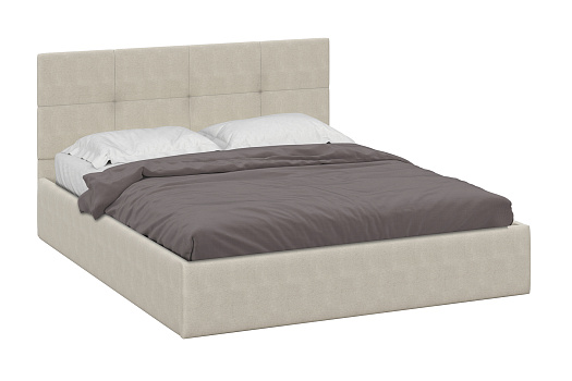 Кровать двуспальная Веллум бежевая
