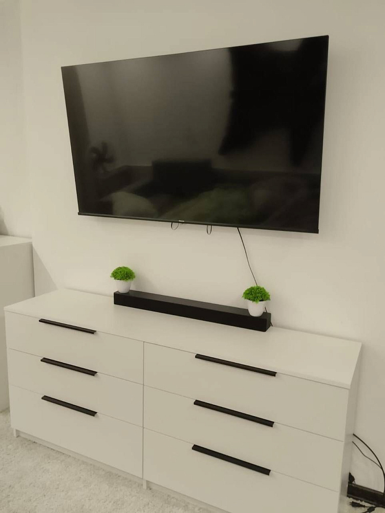 Комод с 6-ю ящиками Тивина белый текстурный