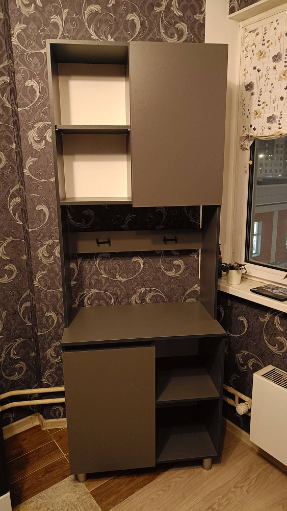 Буфет Эккервуд графит серый