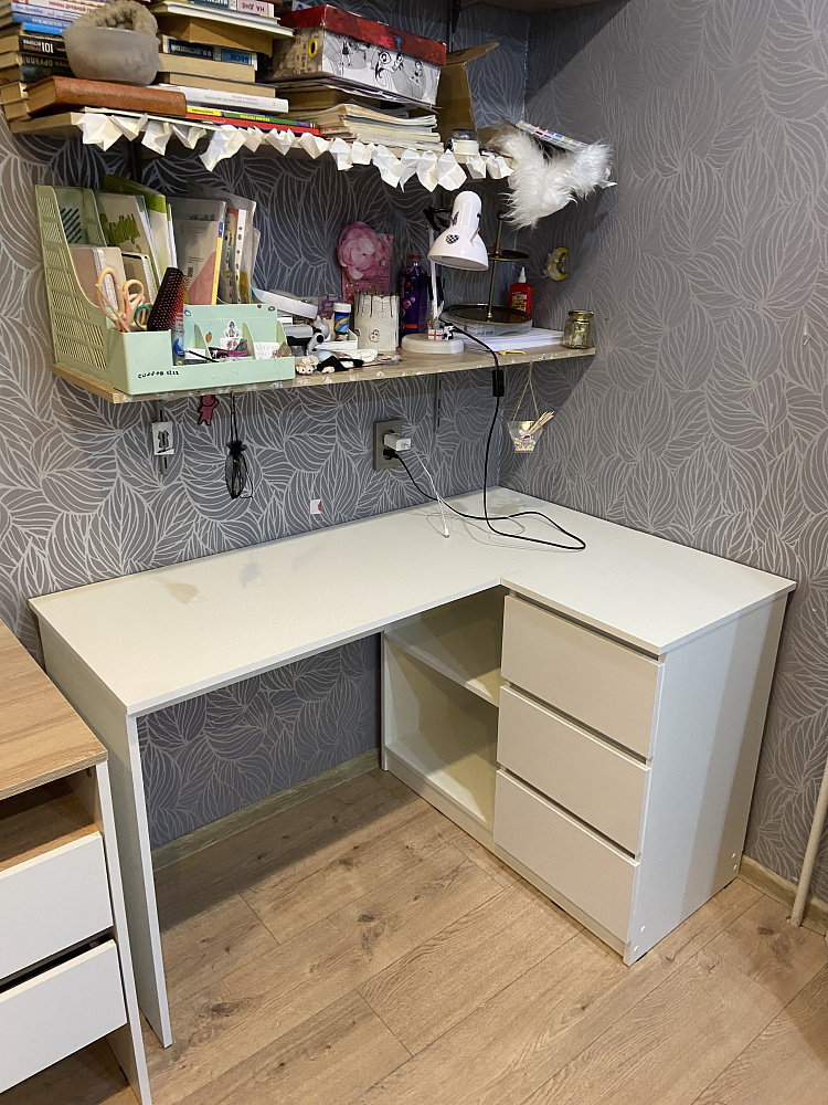 Стол письменный Челси угловой графит