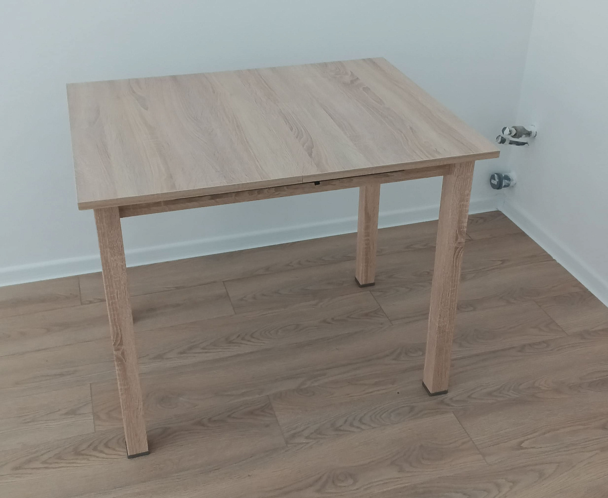 Стол обеденный раздвижной Классик белый / сосна белая