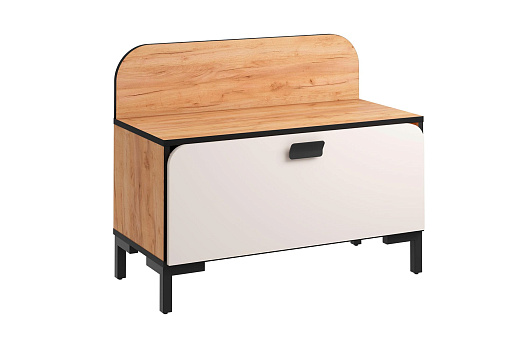 Тумба для обуви Жаклин дуб крафт золотой / кашемир серый