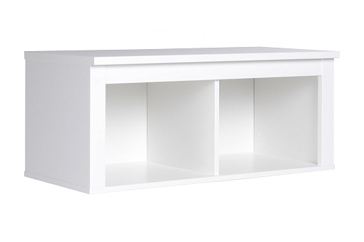 Полка навесная Сага белая