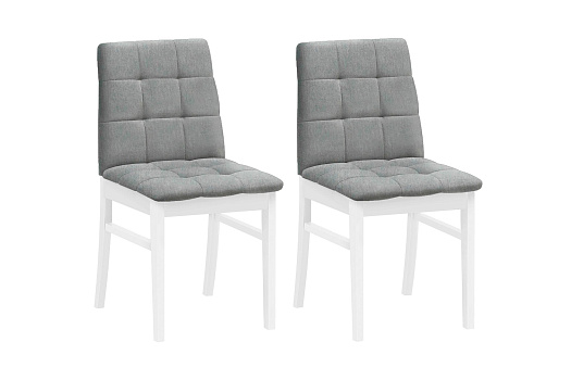 Стулья мягкие Н белые / светло-серые