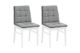 Стулья мягкие Н белые / светло-серые