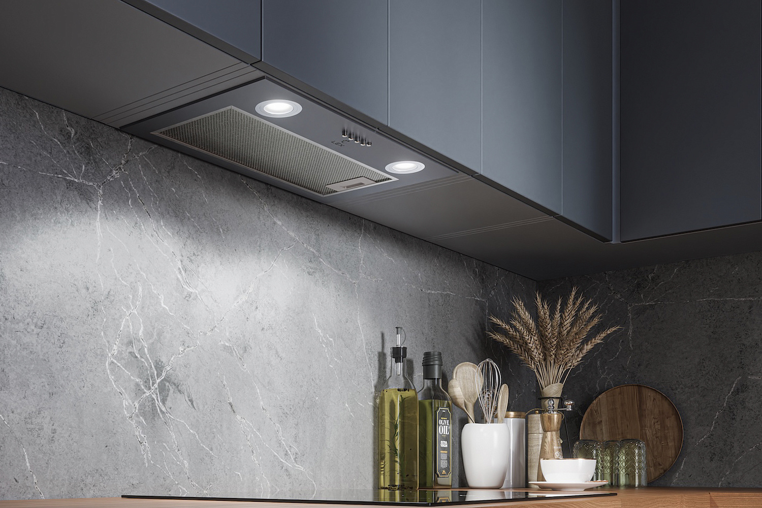 Встраиваемая вытяжка GS BLOC P 600 серая