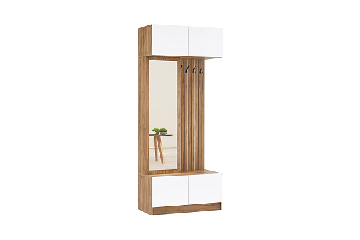 Прихожая Теллин дуб крафт / белый глянец