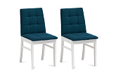 Стулья мягкие Н белые / синие