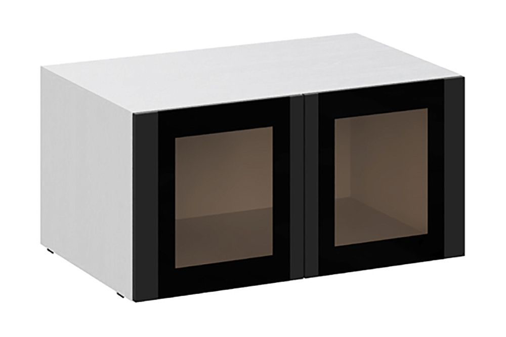 Комплект шкафов Берген №3 белое дерево / софт черный