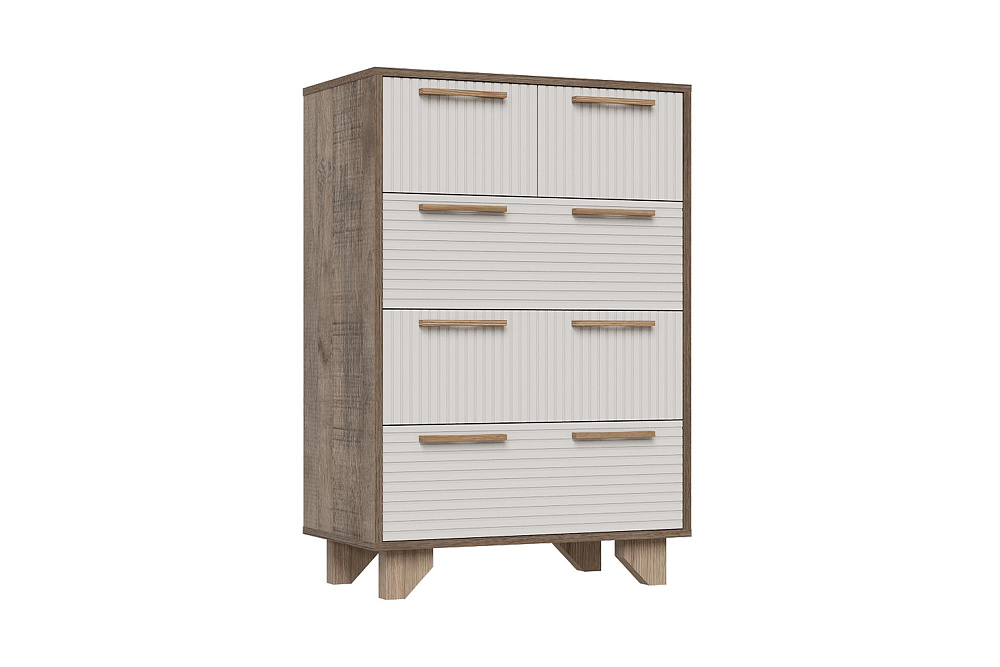 Комод Ньёрд 700.5 дуб самдал / белый софт матовый