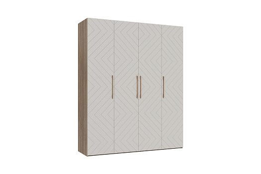 Шкаф Ньёрд 1800 дуб сонома / белый софт матовый