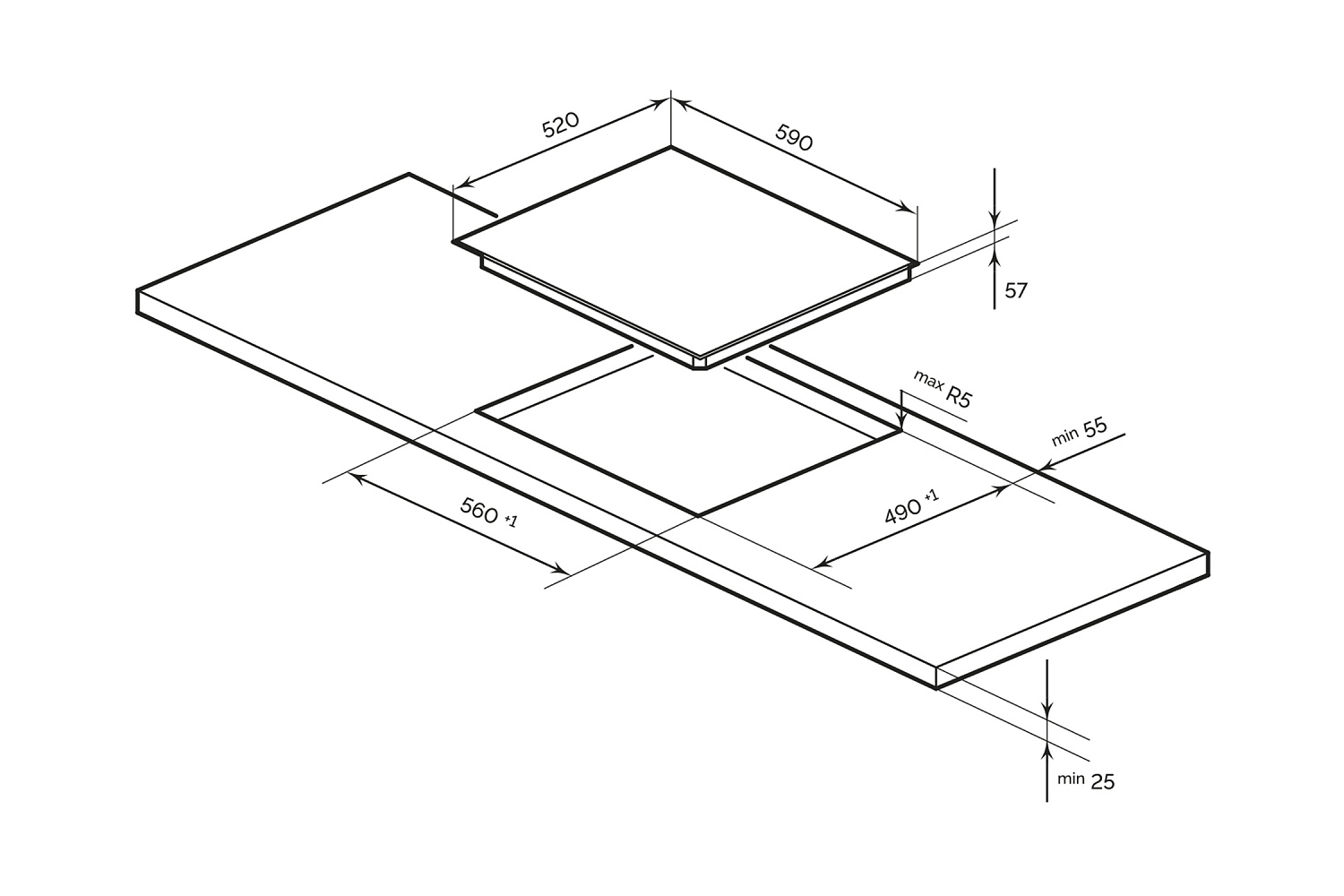 Индукционная варочная панель EVI 641A I IV