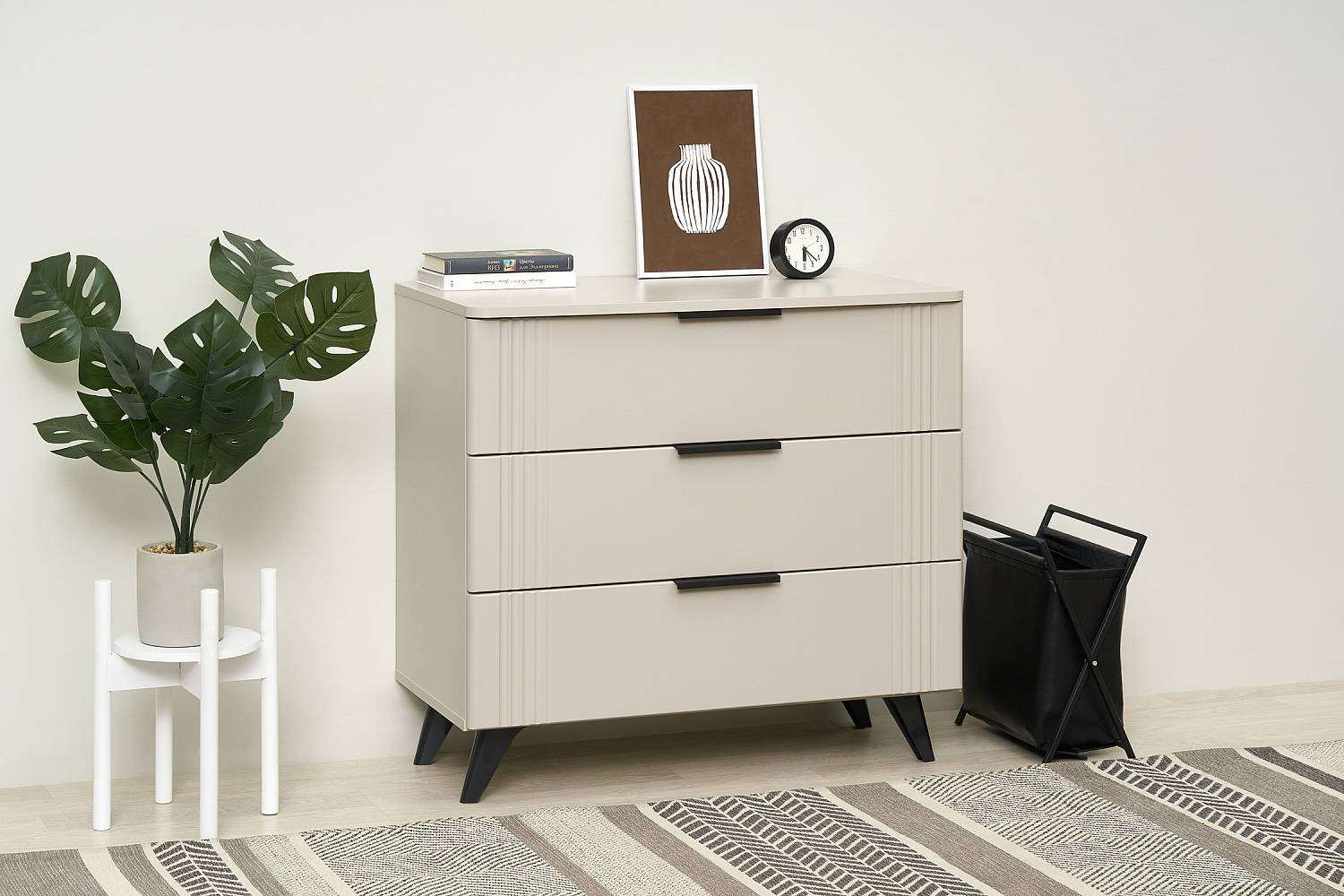 Комод Катрин кашемир / фраппучино матовый