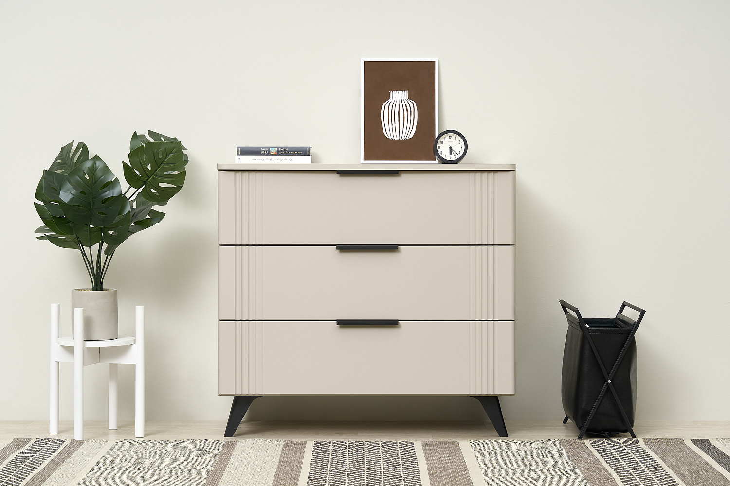 Комод Катрин кашемир / фраппучино матовый