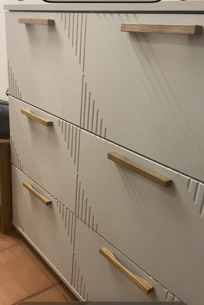 Обувница Ирис дуб крафт / браш мени грин