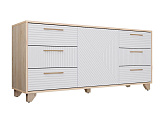 Комод Копенгаген дуб сонома / белый матовый