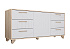 Комод Копенгаген дуб сонома / белый матовый