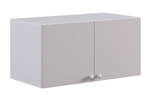 Антресоль двухдверная Милана белое дерево / сакура