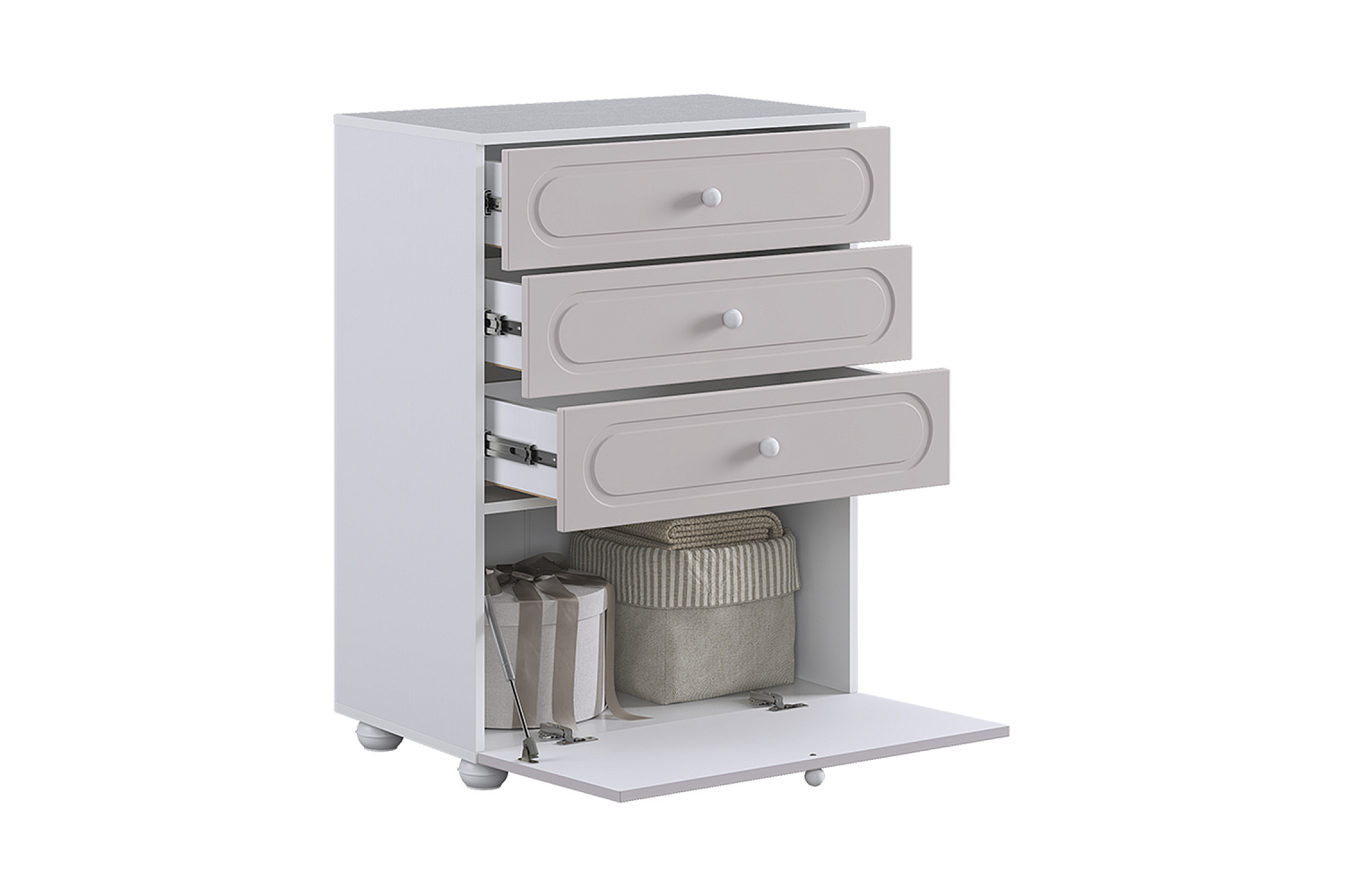 Комод Милана белое дерево / сакура