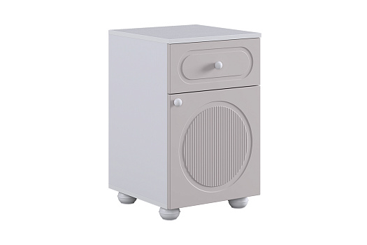 Тумба с ящиком Милана белое дерево / сакура