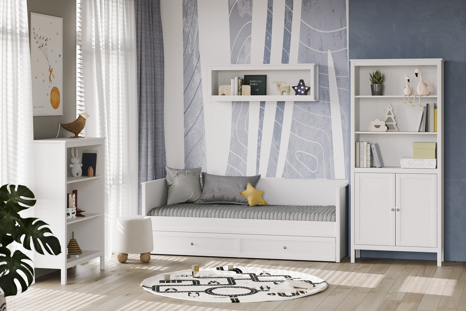 Детская кровать Ewa белая