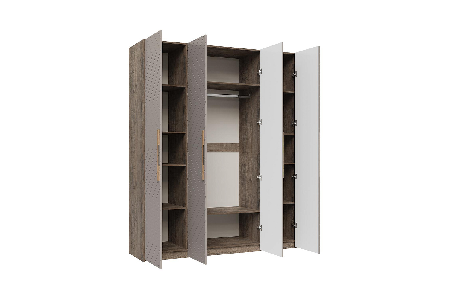 Шкаф Ньёрд 1800 дуб самдал / ива пепельная