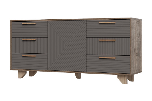 Комод Ньёрд Н 1500.7 дуб самдал / черника