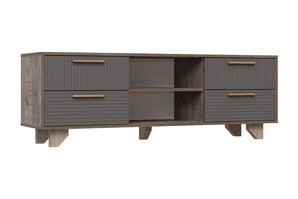 ТВ Тумба Ньёрд 1500.4 дуб самдал / черника