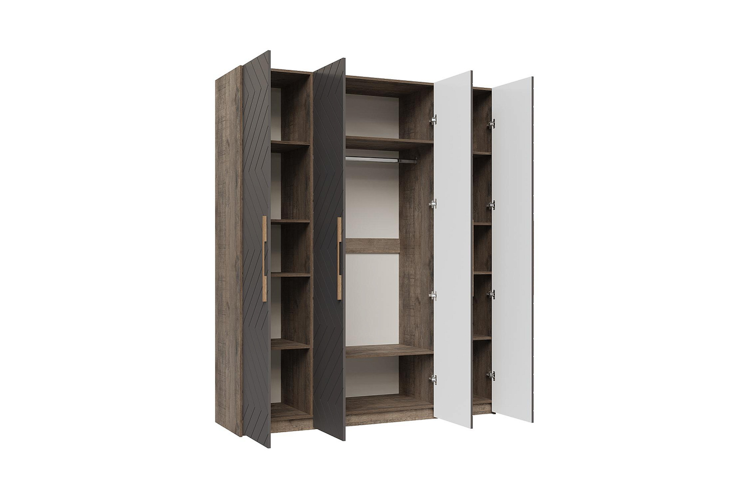 Шкаф Ньёрд 1800 дуб самдал / черника