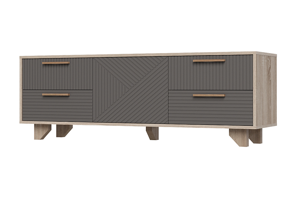 ТВ Тумба Ньёрд 1501.4 дуб сонома / черника