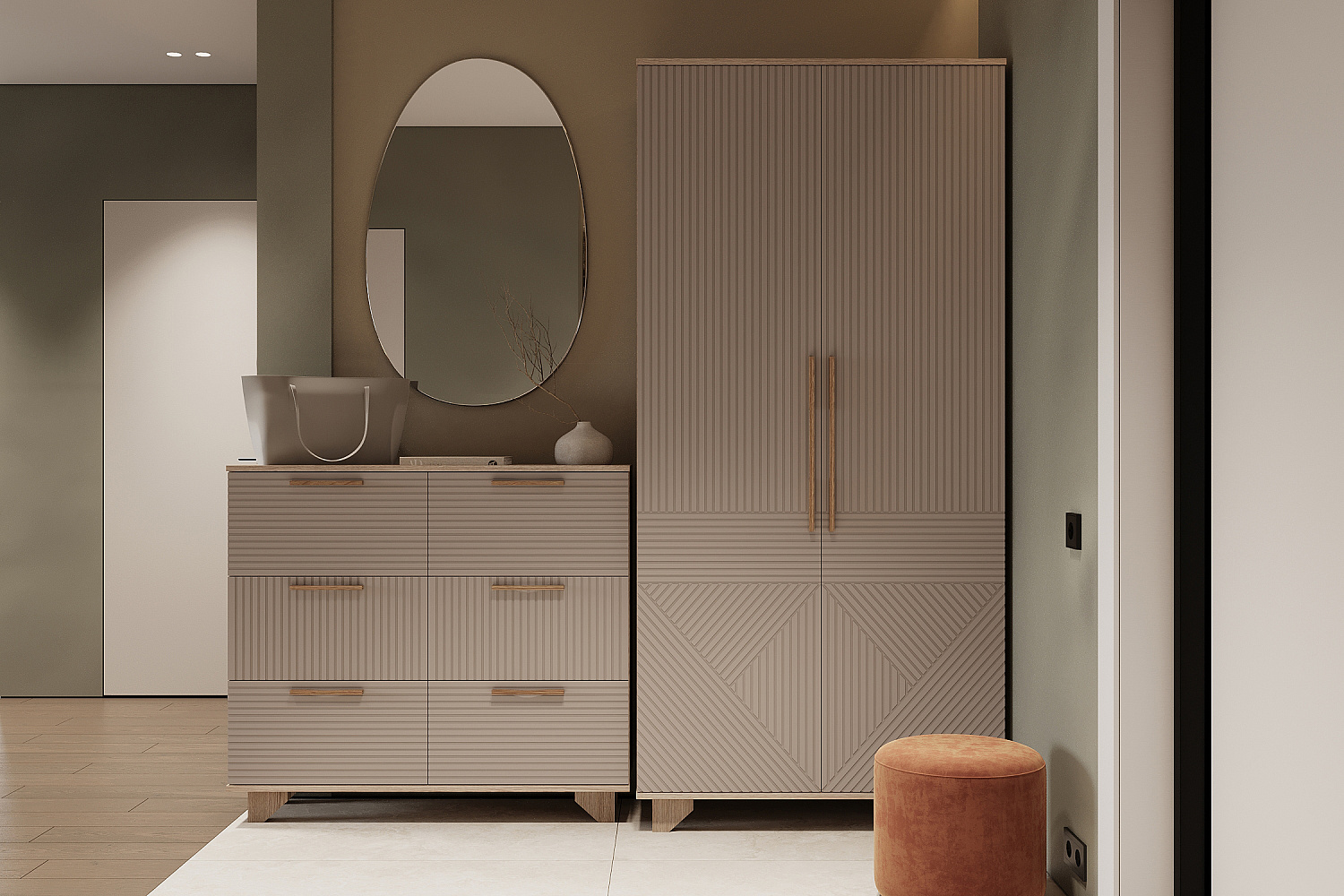 Обувница Ньёрд 1000.6 дуб сонома / ива пепельная