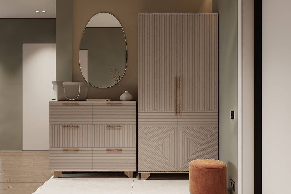 Обувница Ньёрд 1000.6 дуб сонома / ива пепельная