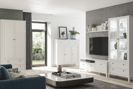 Модульная гостиная Ewa белая