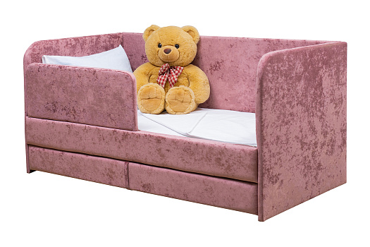 Кровать выдвижная Непоседа розовая