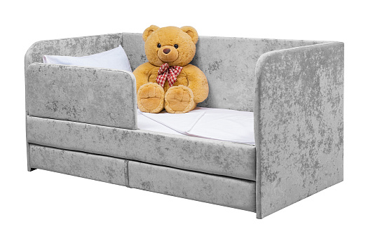 Кровать выдвижная Непоседа серая