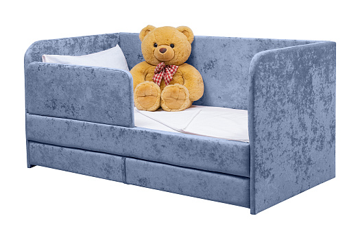 Кровать выдвижная Непоседа синяя