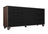 Комод Копенгаген венге / черный матовый