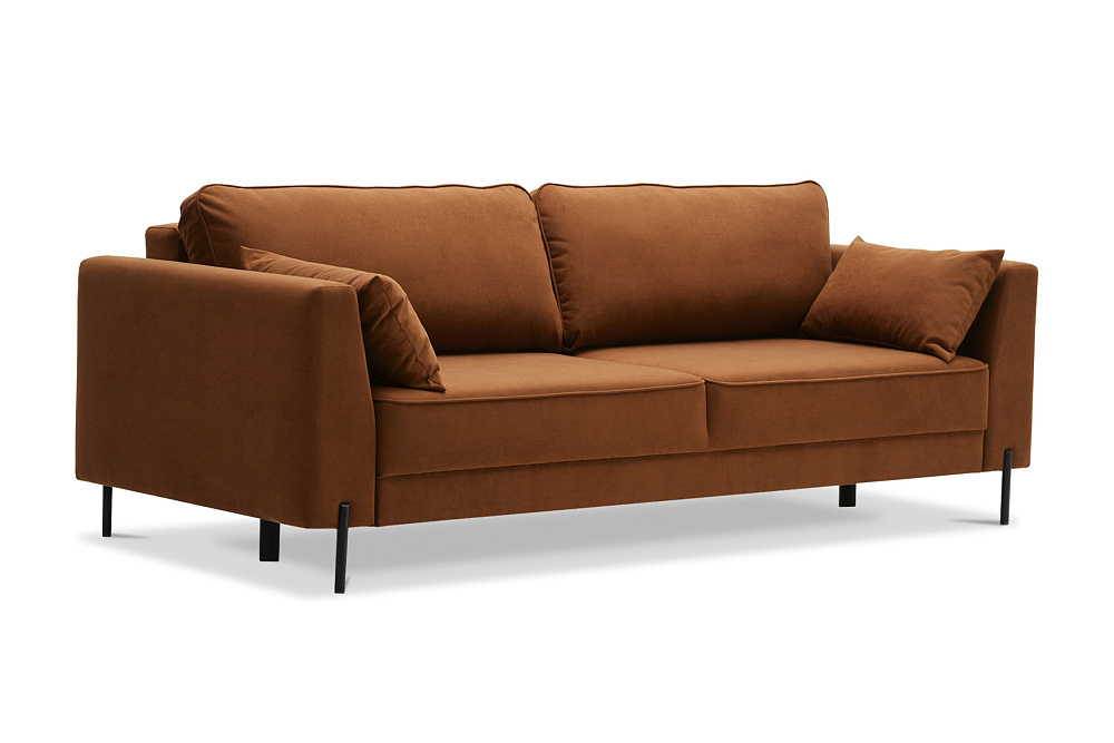 Диван еврокнижка Энгри терракотовый