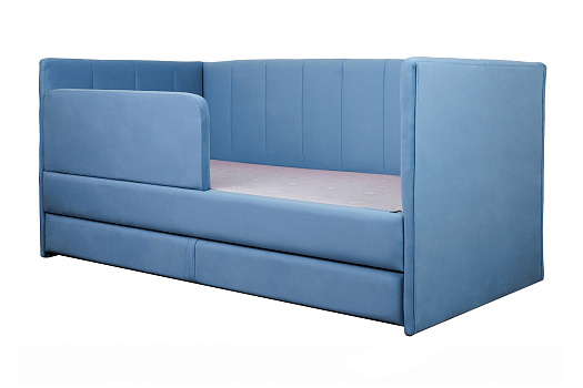 Кровать выдвижная Хагги голубая