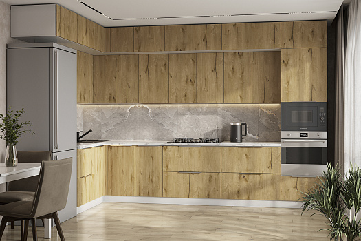 Модульная кухня Монора сердце дуба