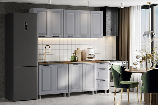 Модульная кухня Калеста серебряный песок